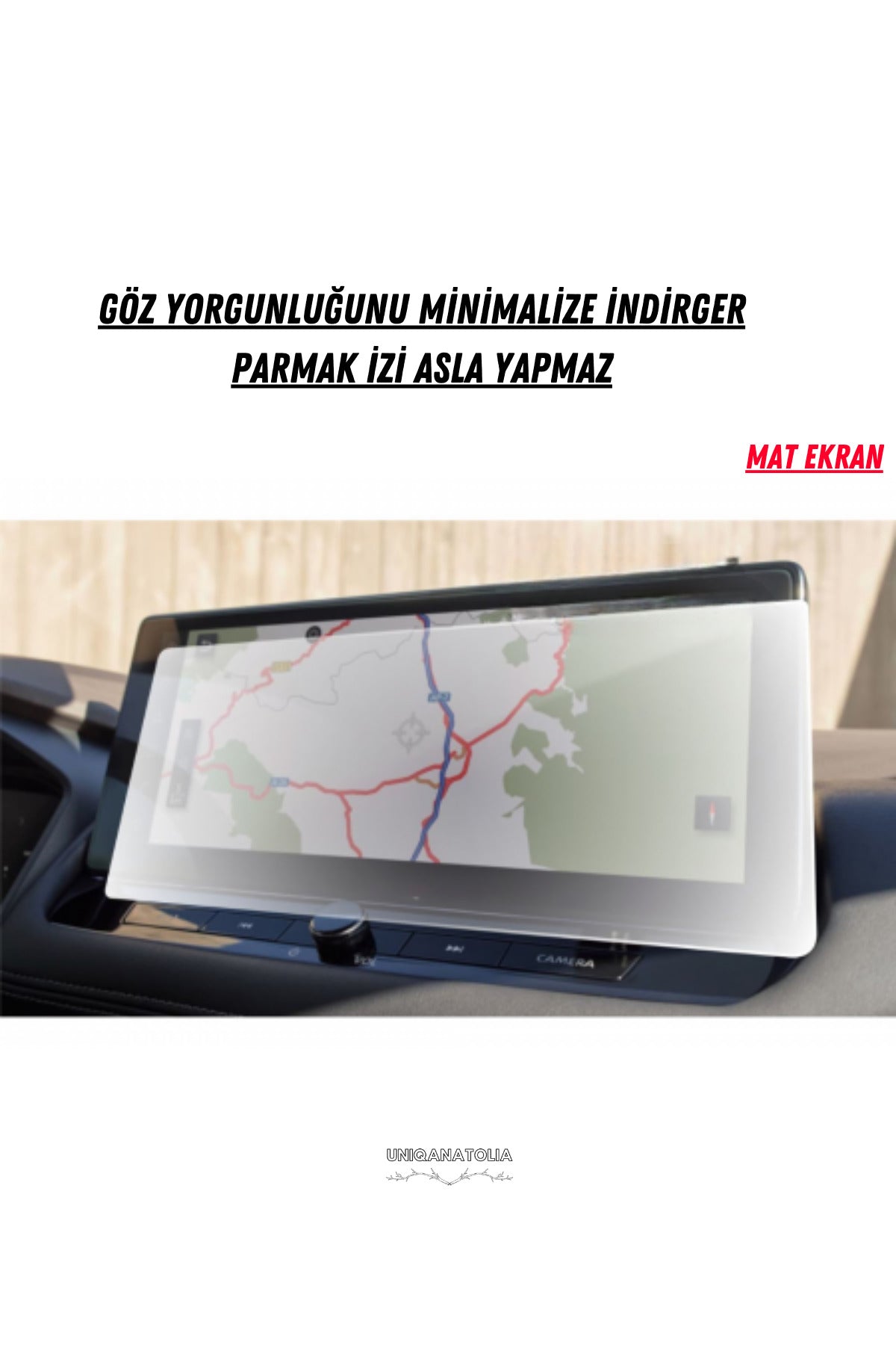 Nissan Qashqai 2024 Navigasyon ve Multimedya Uyumlu Mat Ekran Koruyucu