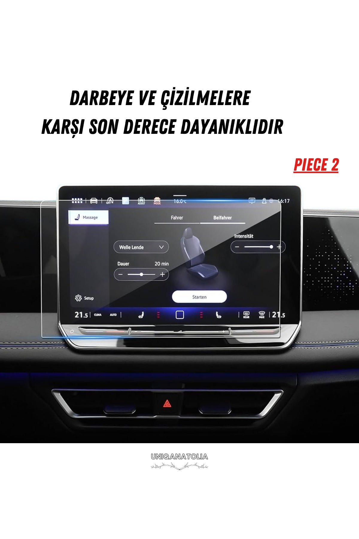 Volkswagen Tiguen R Line 2025 Hayalet Gösterge ve Multimedya Uyumlu Nano Ekran Koruyucu