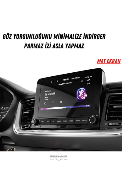 Kia Stonic 2025 Navigasyon ve Multimedya Uyumlu Mat Ekran Koruyucu