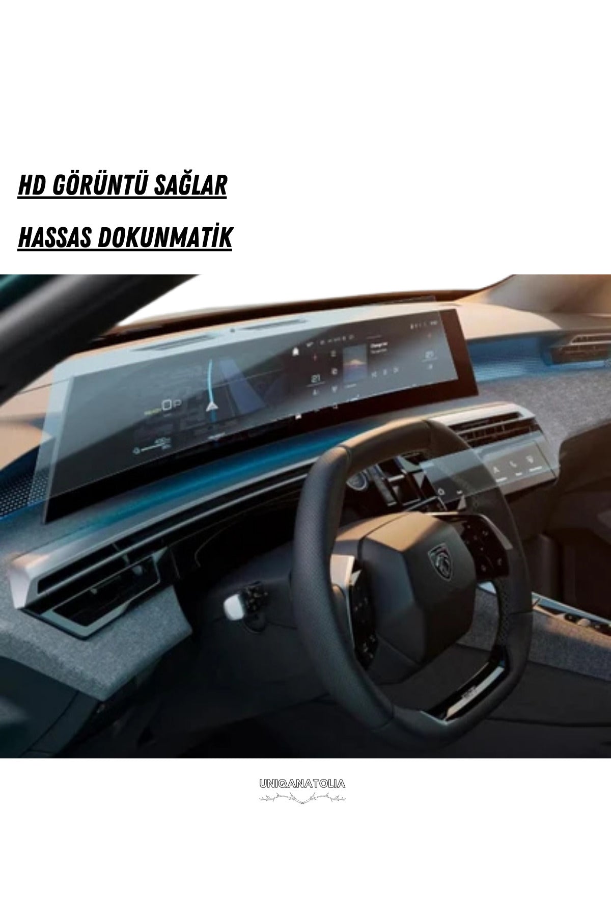Peugeot 5008 Panoramik i-Cockpıt Multimedya ve Klima Konsol Uyumlu Set Nano Ekran Koruyucu
