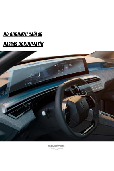 Peugeot 5008 Panoramik i-Cockpıt Multimedya ve Klima Konsol Uyumlu Set Nano Ekran Koruyucu