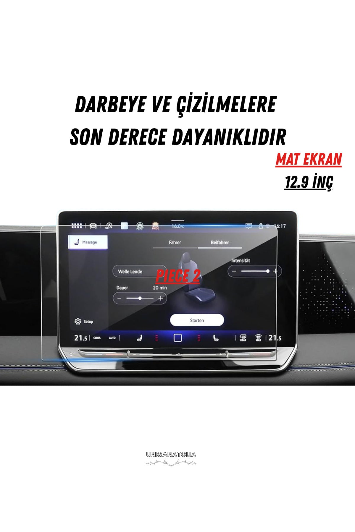 Volkswagen Tayron 2026 Hayalet Gösterge Ve Multimedya Uyumlu Set Mat Ekran Koruyucu