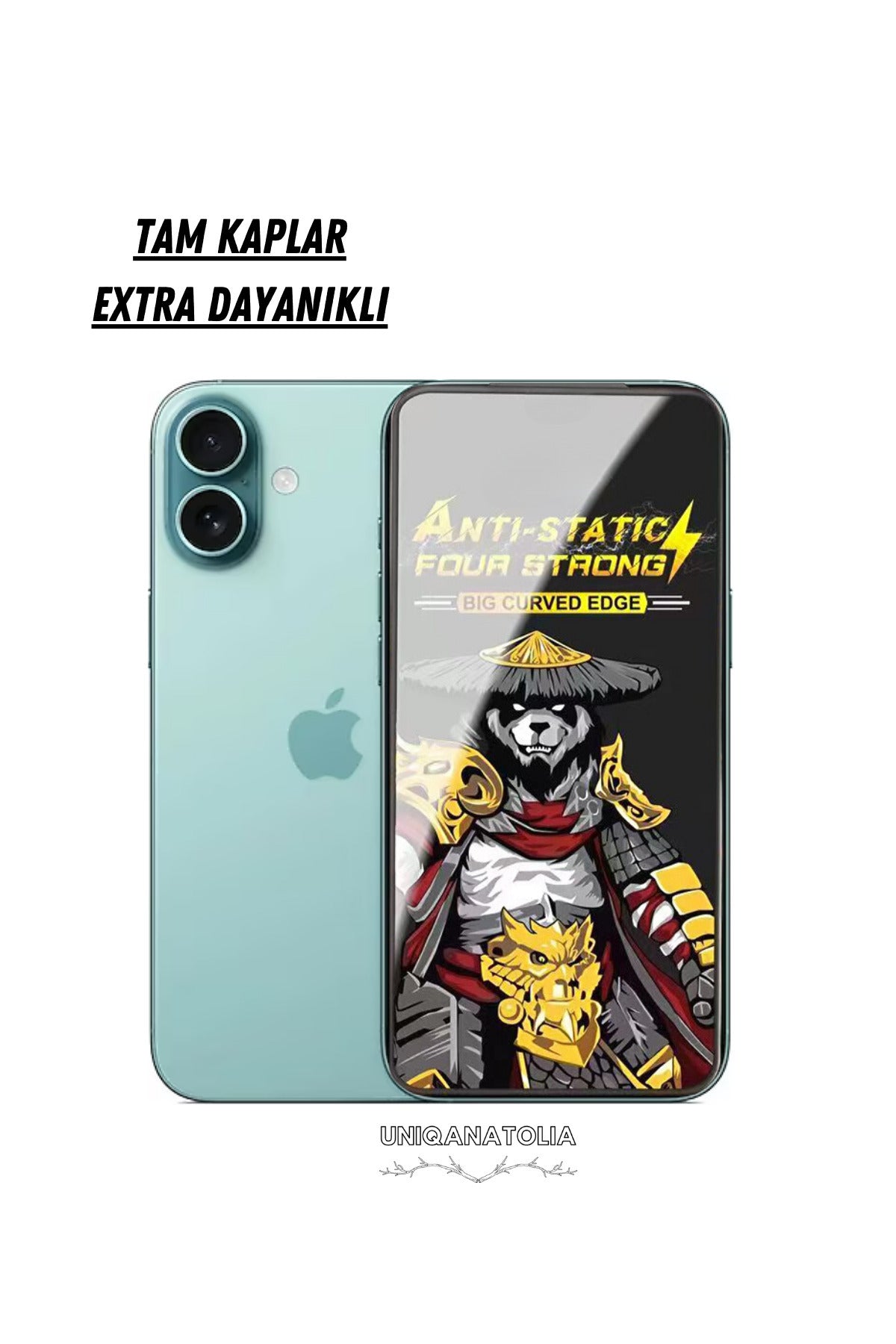 iPhone 16 Plus Anti-Static 3D Toz Tutmayan Kırılmaz Ekran Koruyucu