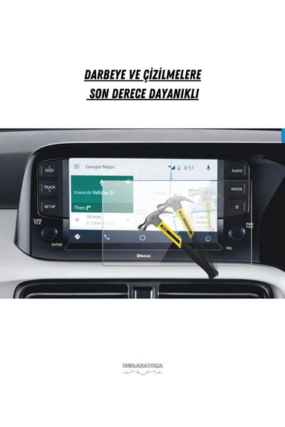 Hyundai i10 2022 2023 2024 Navigasyon ve Multimedya Uyumlu Nano Ekran Koruyucu