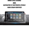 Honda Civic Elegance 2025 Navigasyon ve Multimedya Uyumlu Nano Ekran Koruyucu