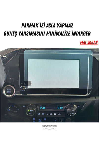Toyota Hilux 2024-2025 Navigasyon ve Multimedya Uyumlu Mat Ekran Koruyucu
