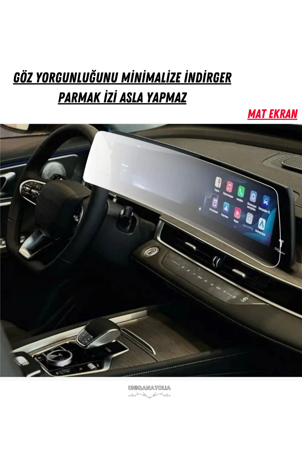Chery Tıggo 8 Pro Max 2025 Dijital Gösterge ve Multimedya Uyumlu Mat Ekran Koruyucu