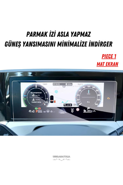 Volkswagen Tiguen R Line 2025 Hayalet Gösterge ve Multimedya Uyumlu Mat Ekran Koruyucu