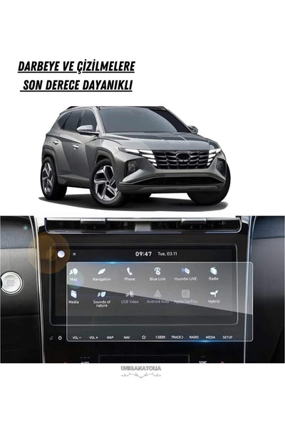 Hyundai Tucson 2021 10.25 İnç Navigasyon ve Multimedya Uyumlu Nano Ekran Koruyucu