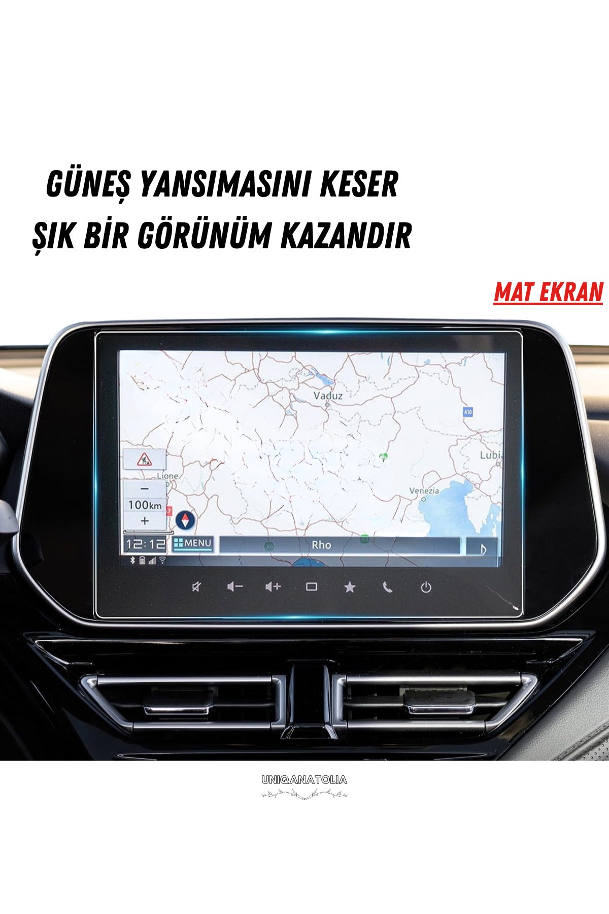 Suzuki S-Cross 2025 Navigasyon ve Multimedya Uyumlu Mat Ekran Koruyucu