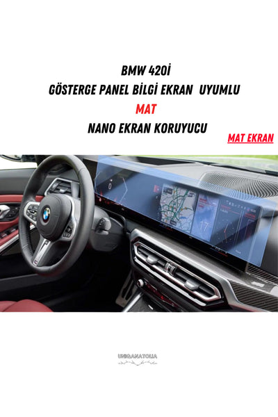 BMW 420i Gösterge Panel ve Bilgi Ekran Uyumlu Mat Ekran Koruyucu