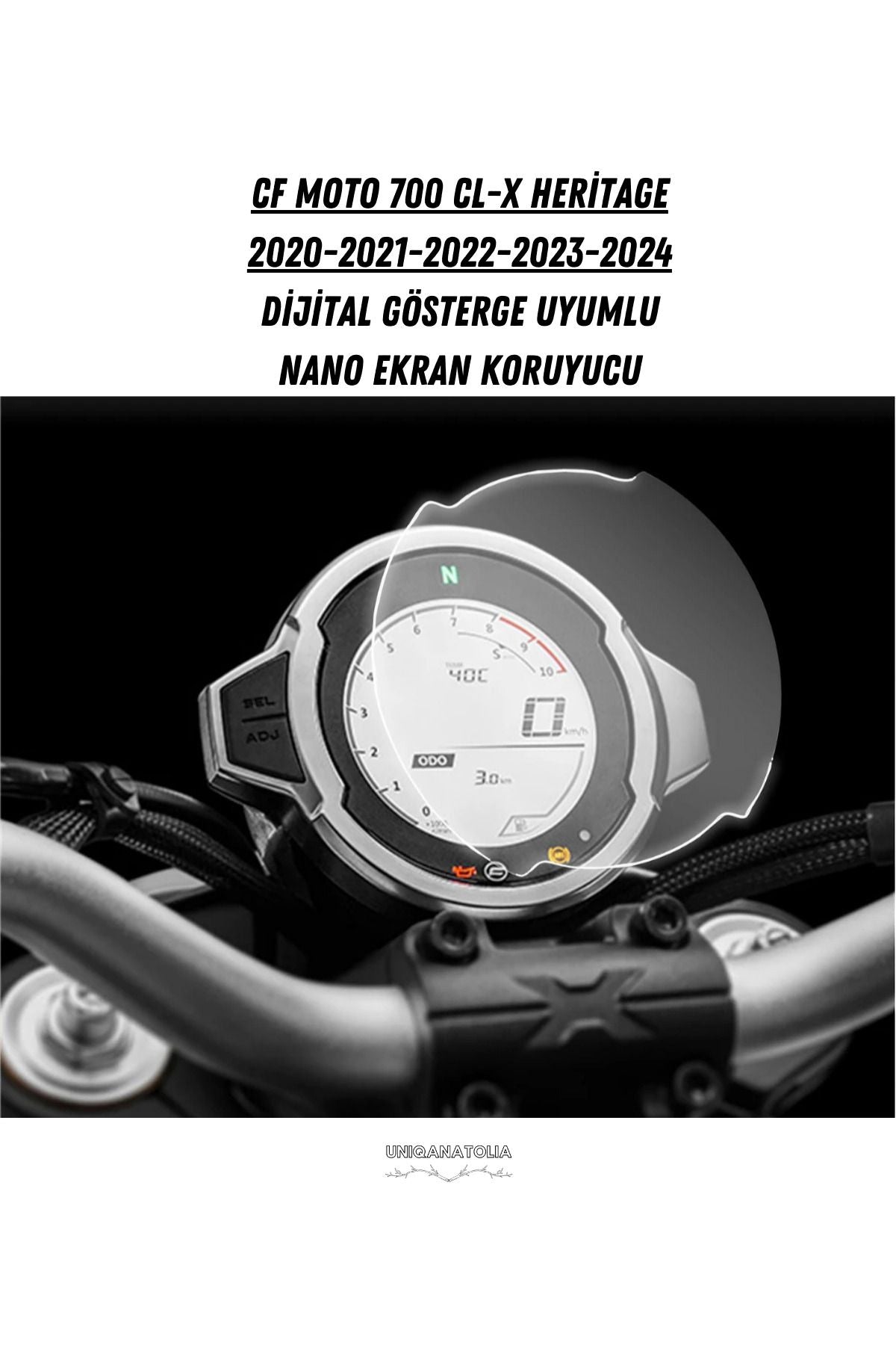 Cf Moto 700 Cl-X Heritage 2020 2021 2022 2023 2024 Dijital Gösterge Uyumlu Nano Ekran Koruyucu