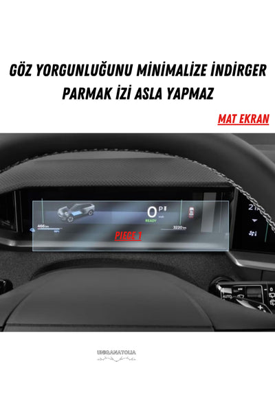 Opel Grandland 2025 Hayalet Gösterge ve Multimedya Uyumlu Mat Ekran Koruyucu