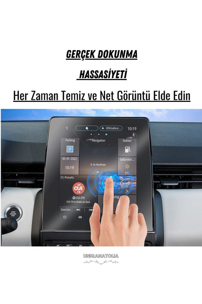 Renault Clio 5 R Link 9.3 İnç Navigasyon ve Multimedya Uyumlu Nano Ekran Koruyucu