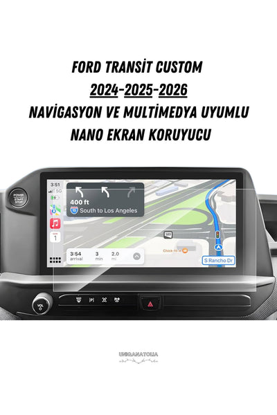 Ford Transit Custom 2024-2025-2026 Multimedya Uyumlu Nano Ekran Koruyucu
