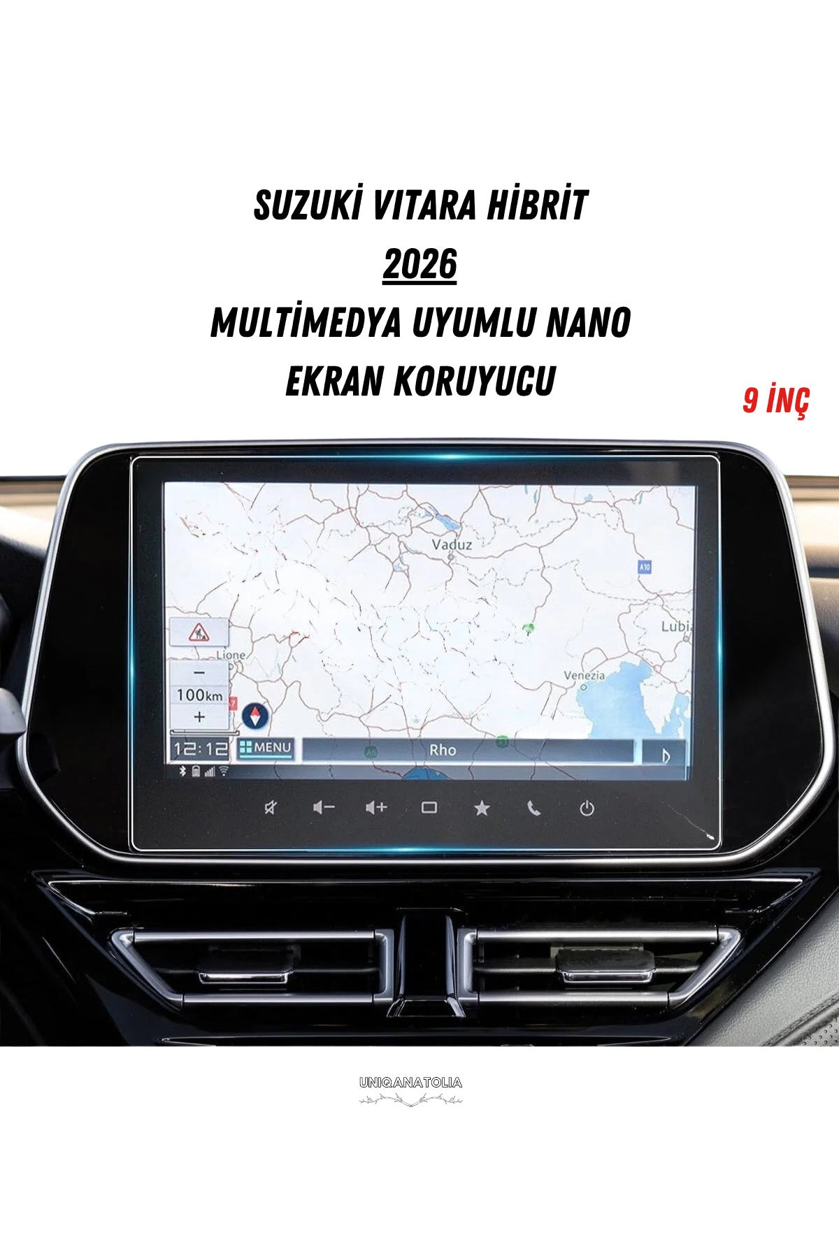 Suzuki Vitara Hibrit 2026 Multimedya Uyumlu Nano Ekran Koruyucu