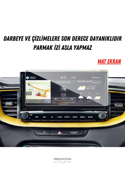 Kia Xceed 2026 Navigasyon ve Multimedya Uyumlu Mat Ekan Koruyucu