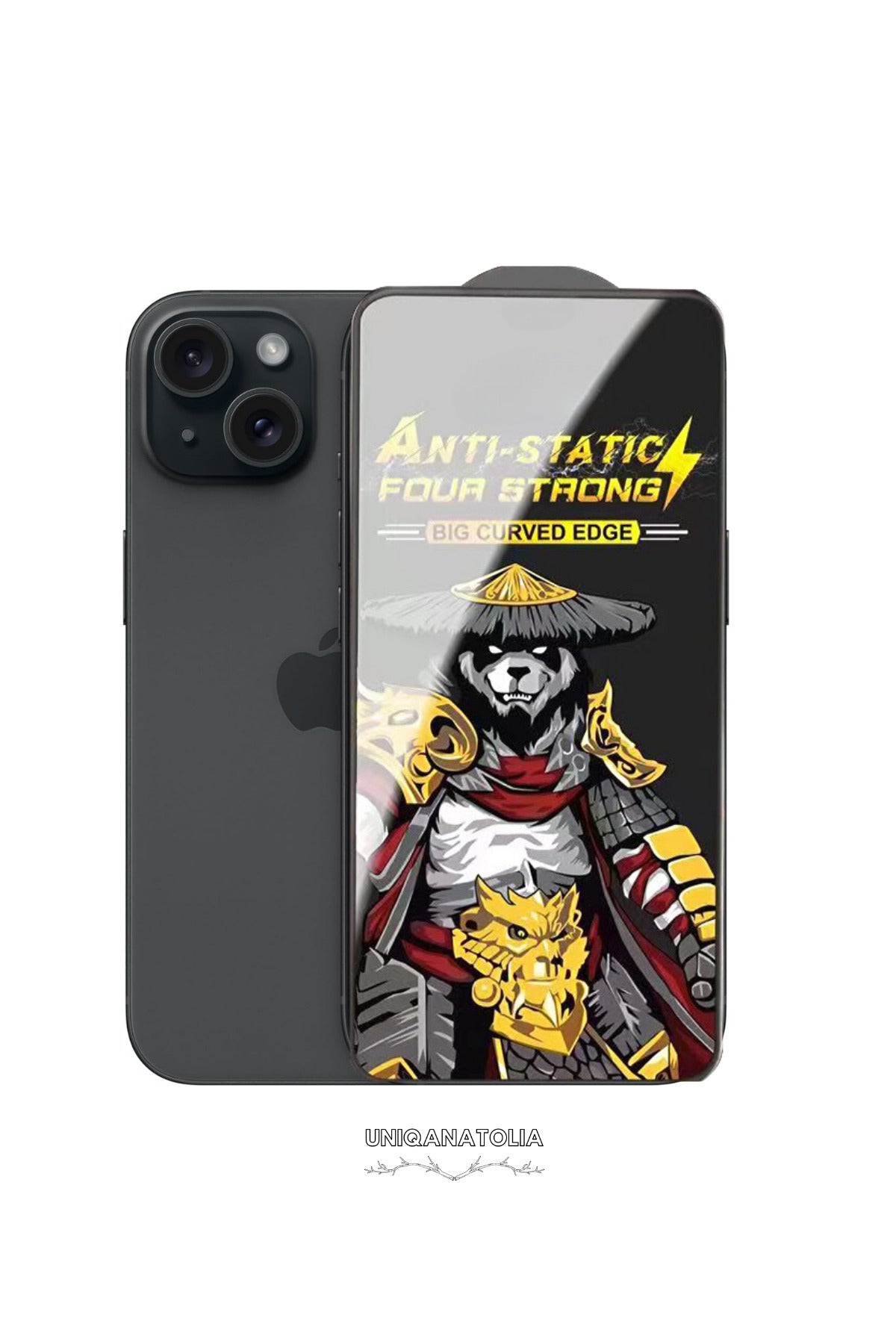 iPhone 15 Antı-Statıc 3D Toz Tutmayan Kırılmaz Ekran Koruyucu