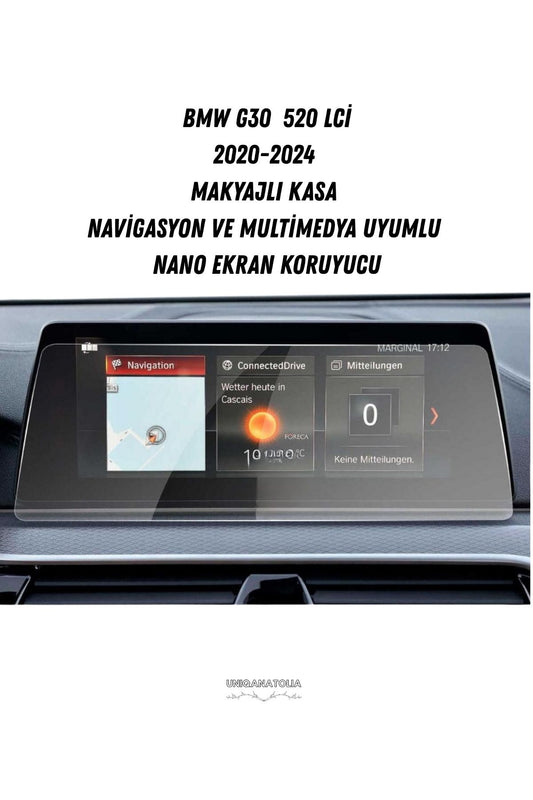 Bmw G30 520 Lci Makyajlı Kasa Multimedya Uyumlu Nano Ekran Koruyucu