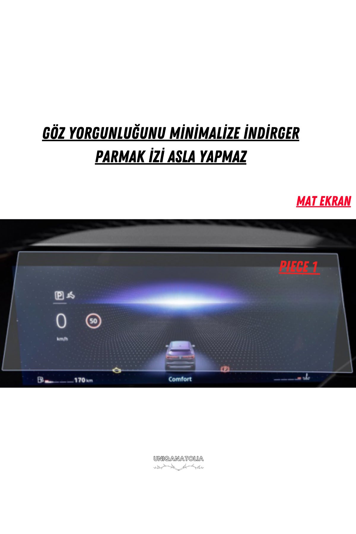 Renault Austral 2023-2024 Hayalet Gösterge Ve Multimedya Uyumlu Set Mat Ekran Koruyucu