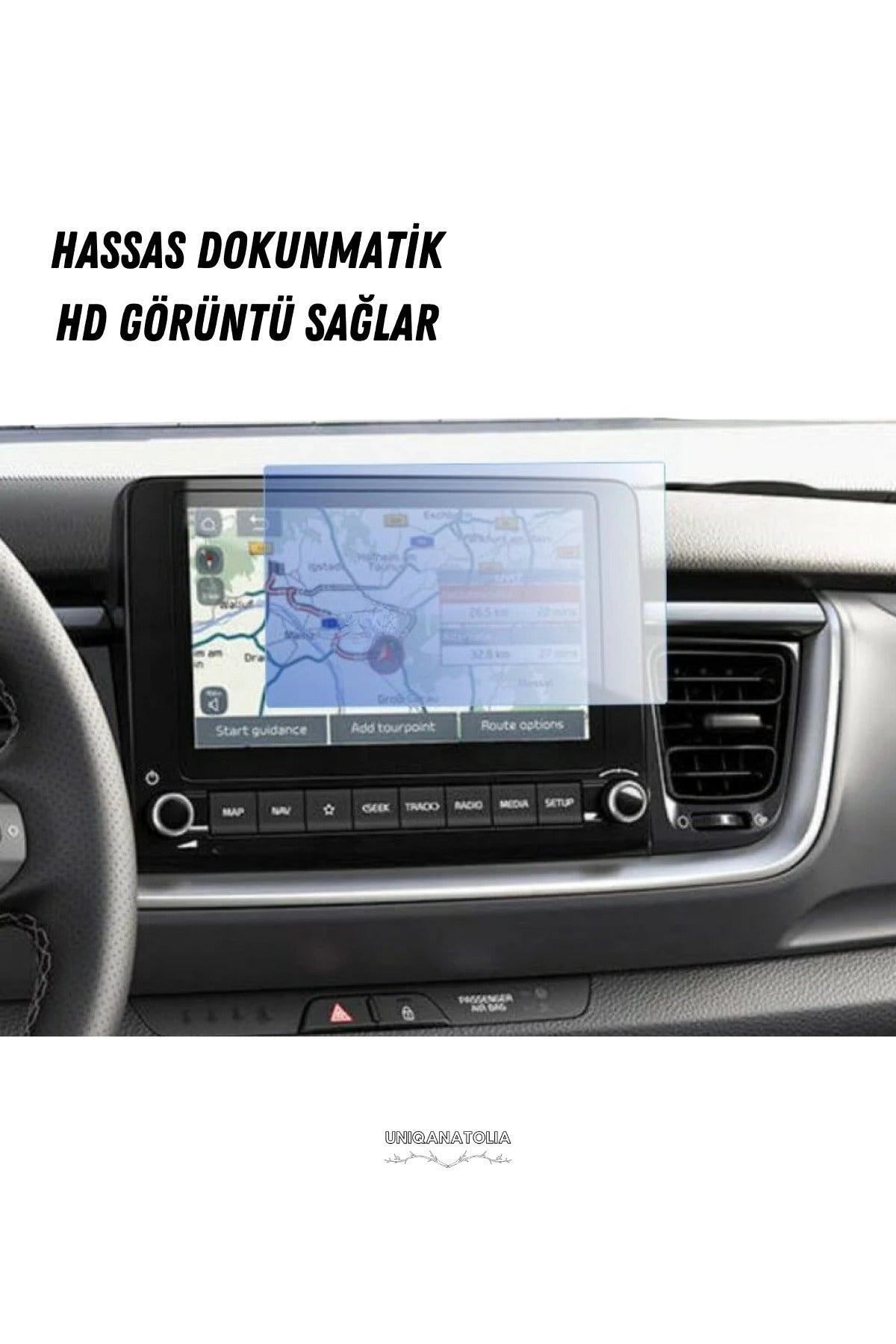Kia Stonic 2025 Cool/Cool Plus Navigasyon ve Multimedya Uyumlu Nano Ekran Koruyucu