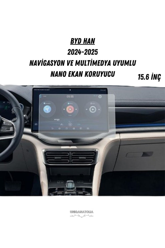 BYD HAN 2024-2025 Navigasyon ve Multimedya Uyumlu Nano Ekran Koruyucu