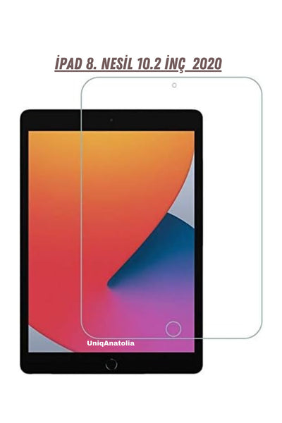 Apple Ipad 8.nesil 10.2 Inç 2020 Uyumlu Temperli Kırılmaz Ekran Koruyucu