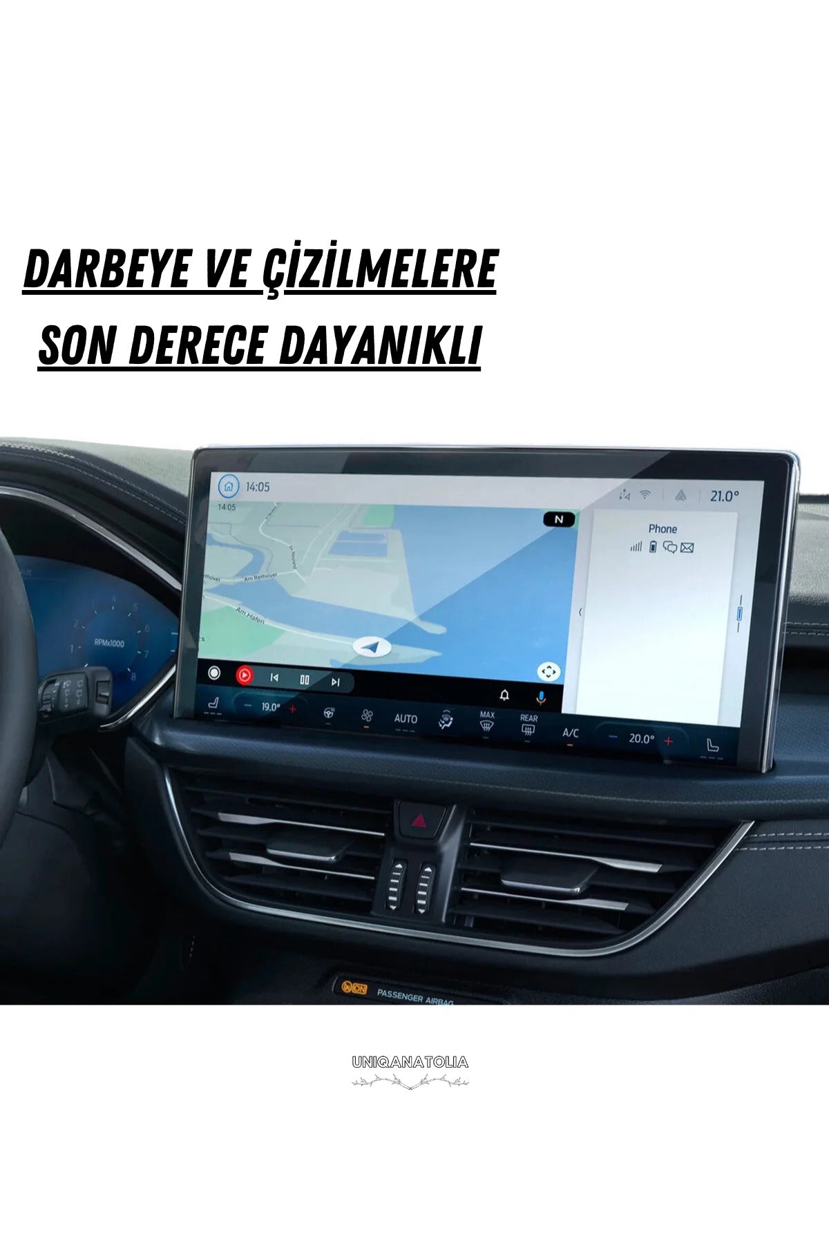 Ford Kuga 2025 Navigasyon ve Multimedya Uyumlu Nano Ekran Koruyucu