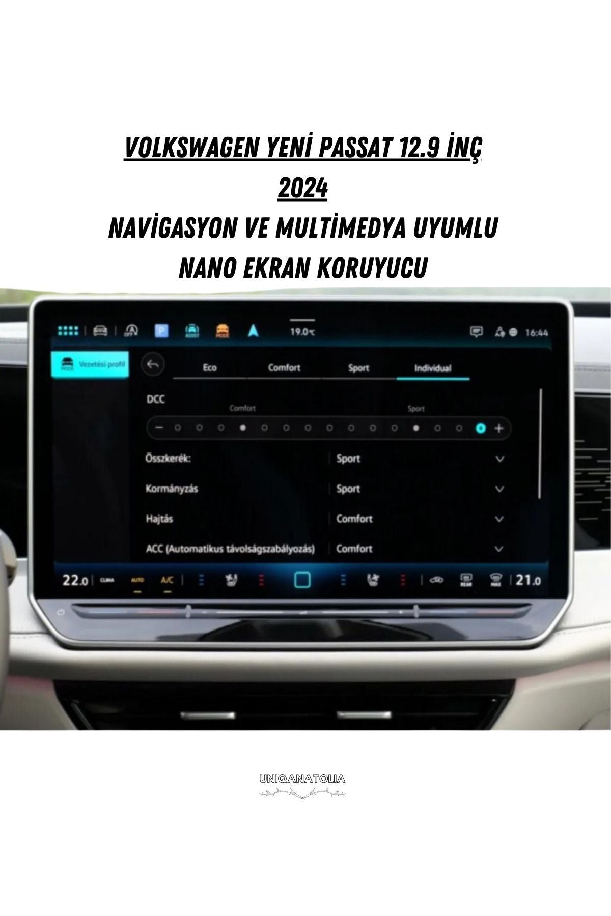 Volkswagen Yeni Passat 2024 Navigasyon ve Multimedya Uyumlu Nano Ekran Koruyucu
