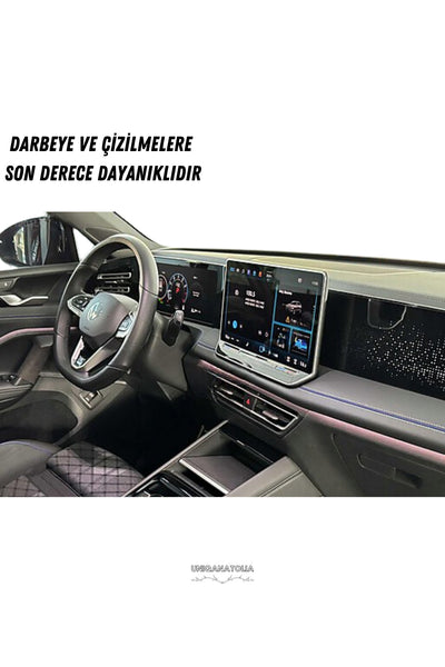 Volkswagen Yeni Tiguen E-TSI 2024 Multimedya Gösterge ve Konsol Uyumlu Bütün Set Nano Ekran Koruyucu