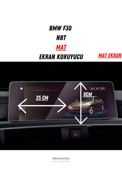 BMW F30 NBT Ekran Uyumlu Mat Ekran Koruyucu