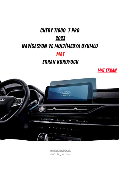 Chery Tiggo 7 Pro 2023 Navigasyon ve Multimedya Uyumlu Mat Ekran Koruyucu