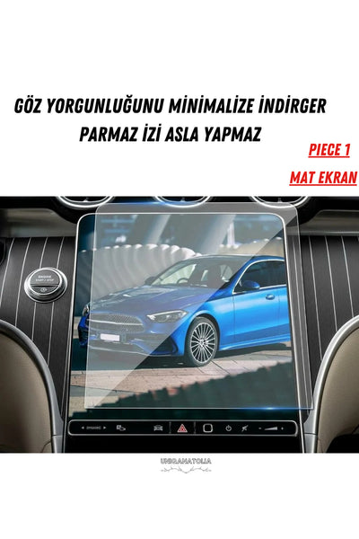 Mercedes GLC 180 2025 Hayalet Gösterge ve Multimedya Uyumlu Set Mat Ekran Koruyucu