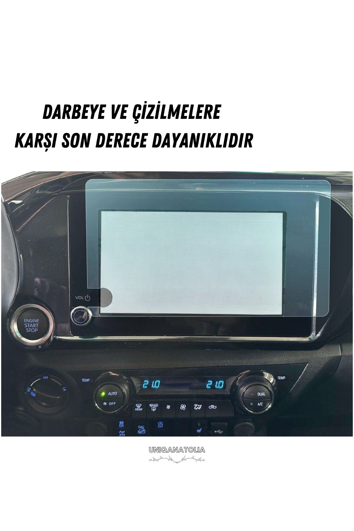 Toyota Hilux 2024-2025 Navigasyon ve Multimedya Uyumlu Nano Ekran Koruyucu