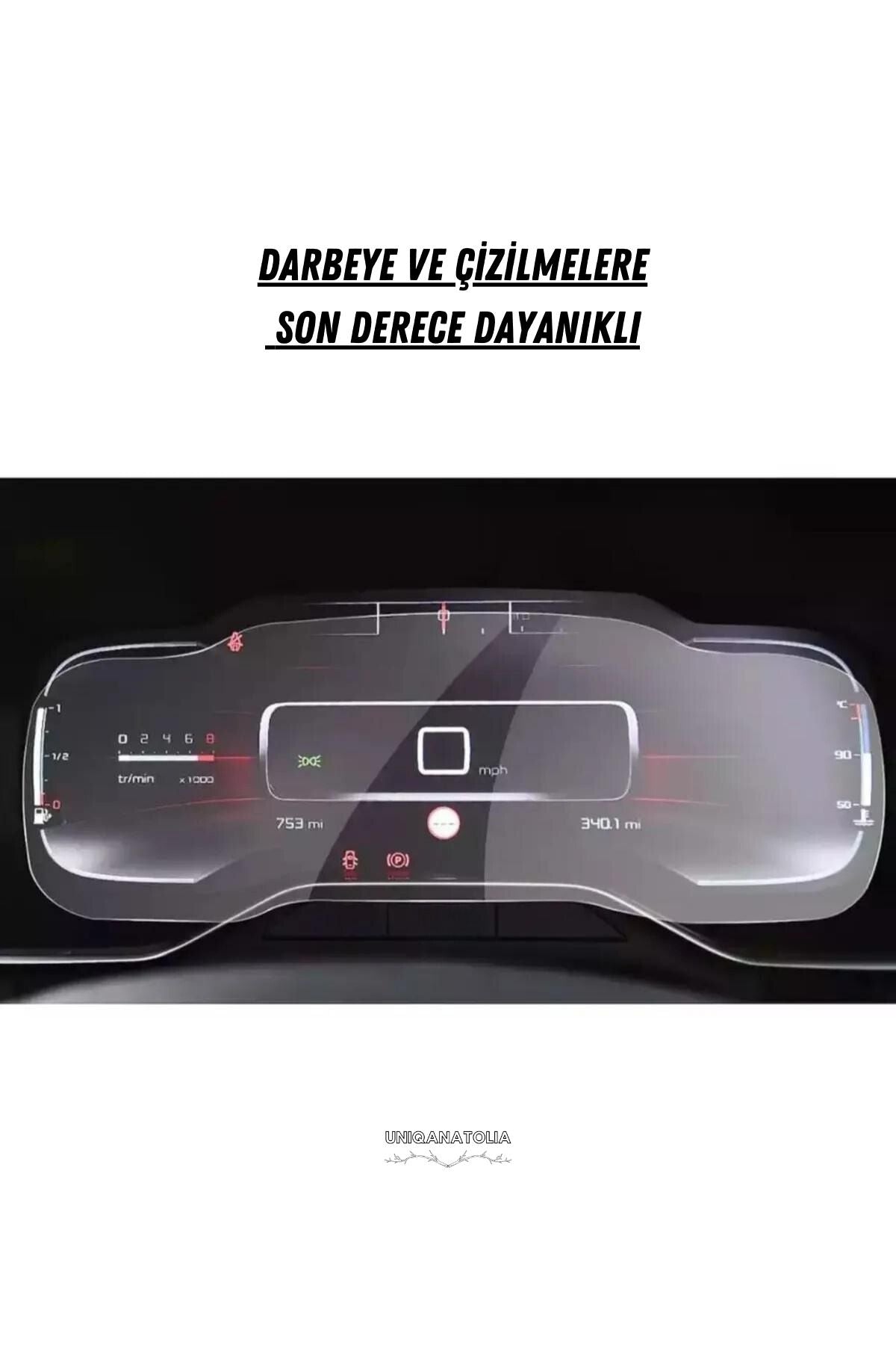 Citroen C5 Aircross 2018 2019 2020 2021 2022 Dijital Hayalet Gösterge Uyumlu Nano Ekran koruyucu