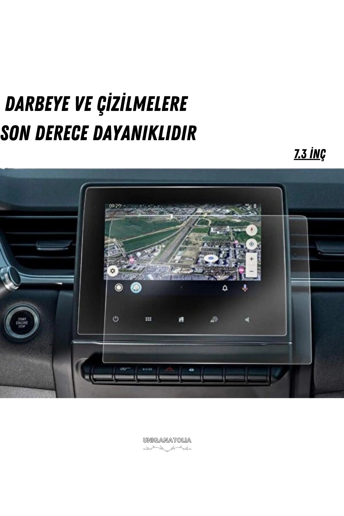 Renault Clio Evolution 2025 Navigasyon ve Multimedya Uyumlu Nano Ekran Koruyucu