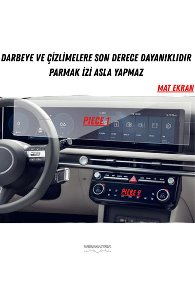 Hyundai Tucson 2026 Hayalet ve Bilgi Ekran Uyumlu Set Mat Ekran Koruyucu
