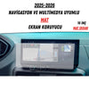 Peugeot Partner 2025-2026 Navigasyon ve Multimedya Uyumlu Mat Ekran Koruyucu