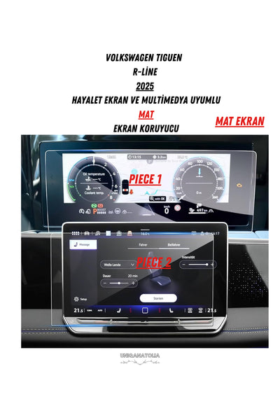 Volkswagen Tiguen 2022-2023 Navigasyon ve Multimedya Uyumlu Mat Ekran Koruyucu