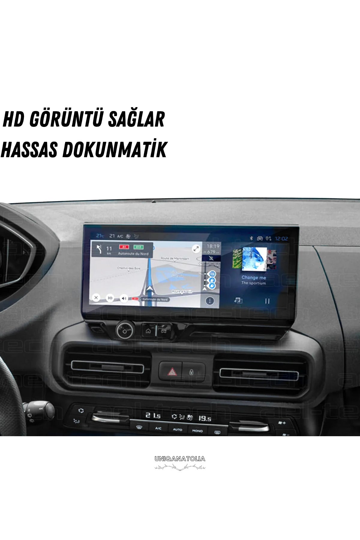Peugeot Rifter 2025 Navigasyon ve Multimedya Uyumlu Nano Ekran Koruyucu