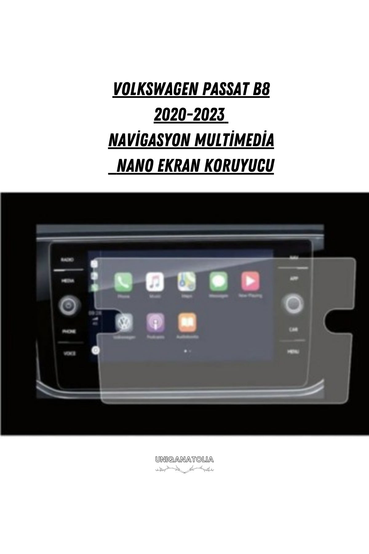 Volkswagen Makyajlı Taigo 2024-2025 Navigasyon ve Multimedya Uyumlu Nano Ekran Koruyucu