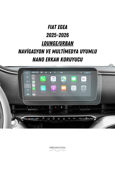 Fıat Egea 2025-2026 Navigasyon ve Multimedya Uyumlu Nano Ekran Koruyucu