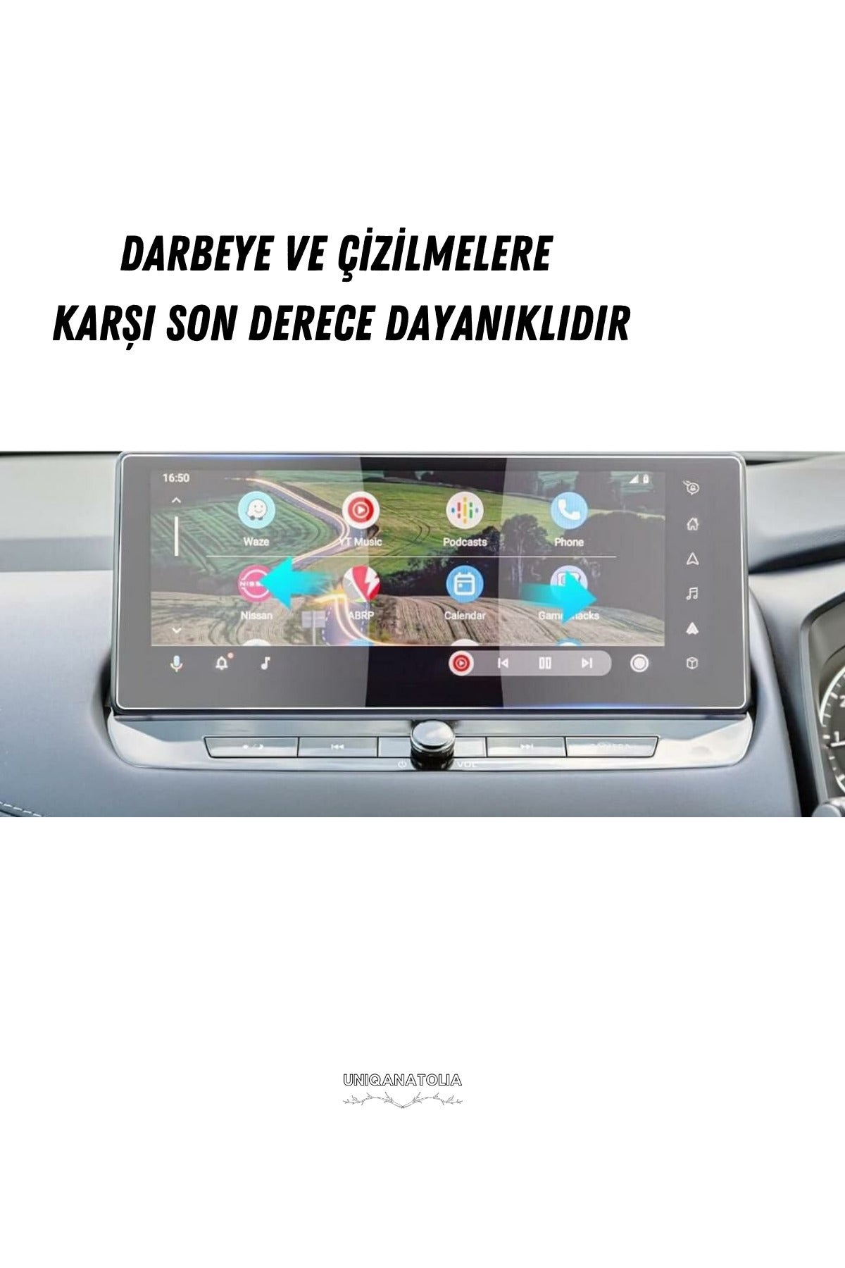 Nissan Qashaqai 2026 Navigasyon ve Multimedya Uyumlu Nano Ekran Koruyucu