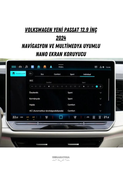 Volkswagen Yeni Passat 2024 Dijital Gösterge Uyumlu Nano Ekran Koruyucu
