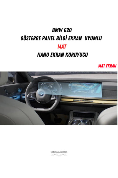 BMW G20 Gösterge Panel ve Bilgi Ekran Uyumlu Mat Ekran Koruyucu
