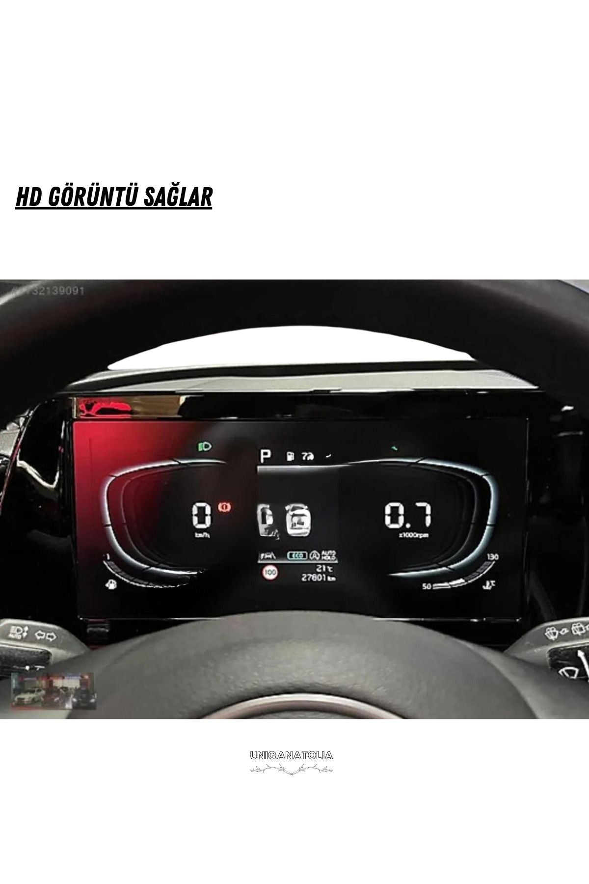 Kia Sportage 2020 2021 2022 8 İnç Hayalet Gösterge Uyumlu Nano Ekran Koruyucu