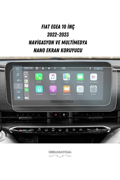 Fiat Egea 10 İnç Navigasyon ve Multimedya Uyumlu Nano Ekran Koruyucu