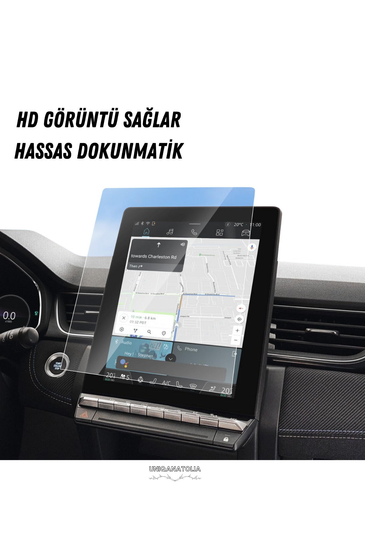 Renault Captur 2025 Navigasyon ve Multimedya Uyumlu Nano Ekran Koruyucu