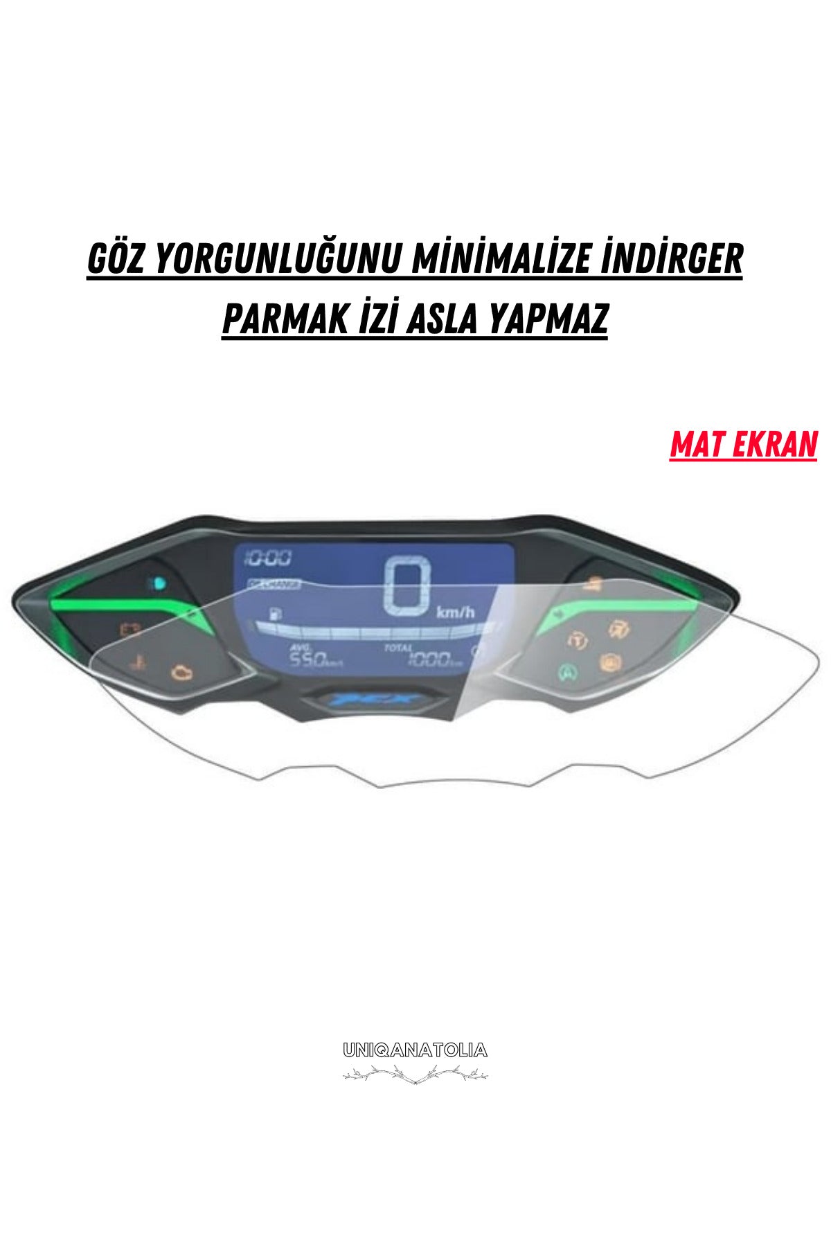Honda Pcx 2021-2024 Dijital Gösterge Uyumlu Mat Ekran Koruyucu