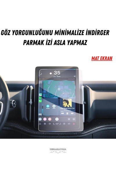 Volvo EX30 2024-2025 Navigasyon ve Multimedya Uyumlu Mat Ekran Koruyucu